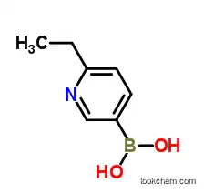 Molecular Structure of 1001907-69-2 (6-Ethylpyridine-3-boronic acid)